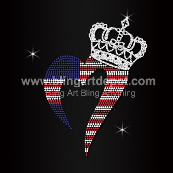 Number One Rhinestone Crown Transfers Number One Rhinestone Crown Transfers